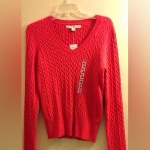 Tommy Hilfiger coral sweater size-M